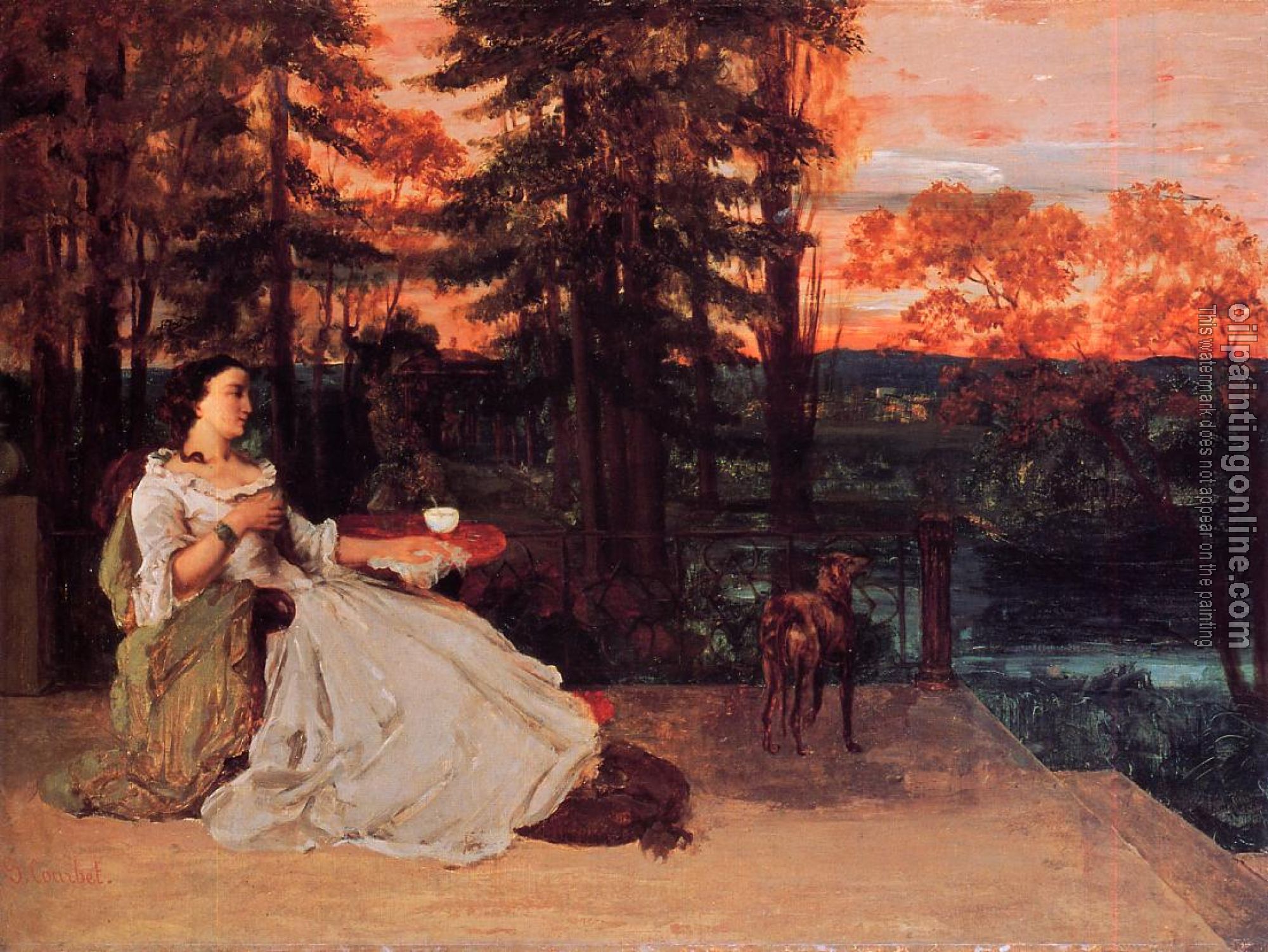 Courbet, Gustave - The Lady of Frankfurt